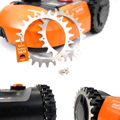 BEOS  PREMIUM EDELSTAHL Spikes Für Worx Landroid S/M -Poliert -Gesenkte Schraube