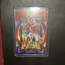 2024 Panini Select - Concourse Xavier Worthy #32 Red & Blue Shock Prizm (RC)