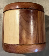 Solid Wood Round Keepsake Urn for Human/Pet  - Beautiful Handcrafted