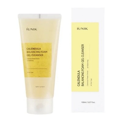 Iunik - Calendula Balancing Foam Gel Cleanser 150ml/5.07oz - Brand New Sealed