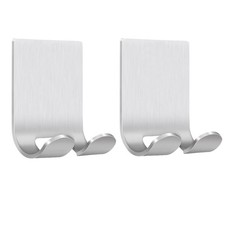 2 Pack Stainless Steel Razor Holder Shaver Hooks Self Adhesive Storage Hanger