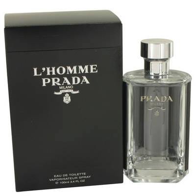 #ad L#x27;homme Prada by Prada Eau De Toilette Spray 3.4 oz for Men $90.66