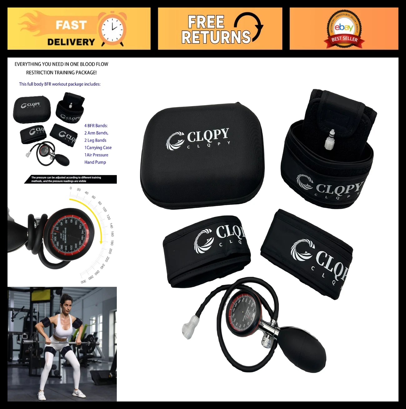 Resistance Training Bands for Arms, Legs & Glutes - Muscle Endurance Occlusion S