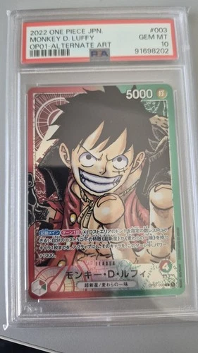 One Piece TCG - Romance Dawn -  Monkey D. Luffy OP01-003 [PSA 10]