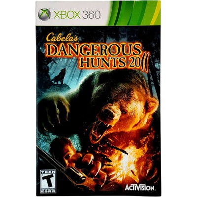 (Manual Only) Cabela's Dangerous Hunts 2011 - Microsoft Xbox 360 Authentic