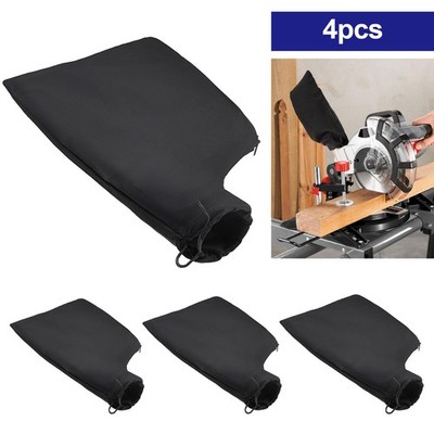4PCS Universal Miter Saw Dust Collection Bag w/ Zipper Adjustable Stand Woodwork