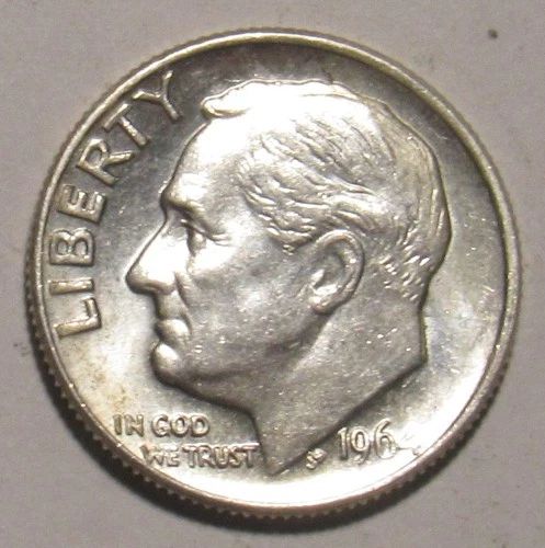 1964 D ROOSEVELT DIME , 90% Silver BU