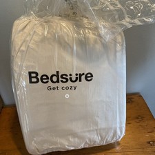 Bedsure Comforter Set Cotton 90x90 Tufted Checkboard Queen Bedding Tan Beige