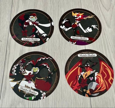 Helluva Boss Animate Cafe Coaster Set Genuine Collectible Japan Import NTSCJ