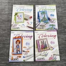 Copic Coloring Guide Lot 4 Levels 1-4 Schaan Walker Annie's PB CD-ROM Art Book