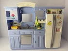 Vintage Mattel 2002 Barbie Dollhouse Furniture In Blue