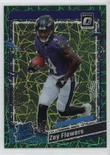 2023 Panini Donruss Optic Rated Rookie Green Velocity Prizm Zay Flowers 1k9t