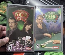 PSP World Championship Poker 2 + World Championship Poker All In Bundle CIB 