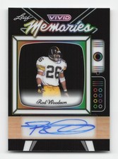 2025 Leaf Vivid #VA-RW1 Rod Woodson Vivid Memories Autographs Black #/1