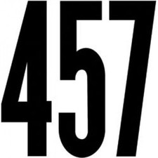 Permanent Adhesive Vinyl NUMBERS MISC. SIGNS 4" GOTHIC BLACK ""SHIPS TODAY""
