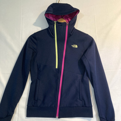 The North Face Womens Small Blue Navy Thatch Hoodie Double Zip