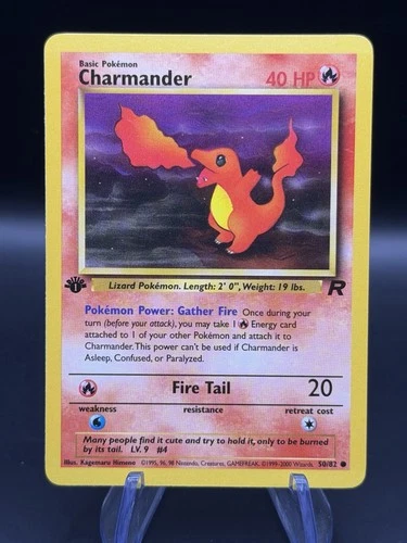 Charmander - 1st Edition - 50/82 Team Rocket - Pokémon TCG - 2000