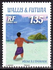 Timbre Wallis et Futuna 2025 Pêche à l'épervier