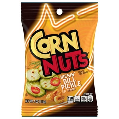 6x Bags Corn Nuts Kickin' Dill Pickle Flavored Crunchy Corn Kernels Snack | 4oz