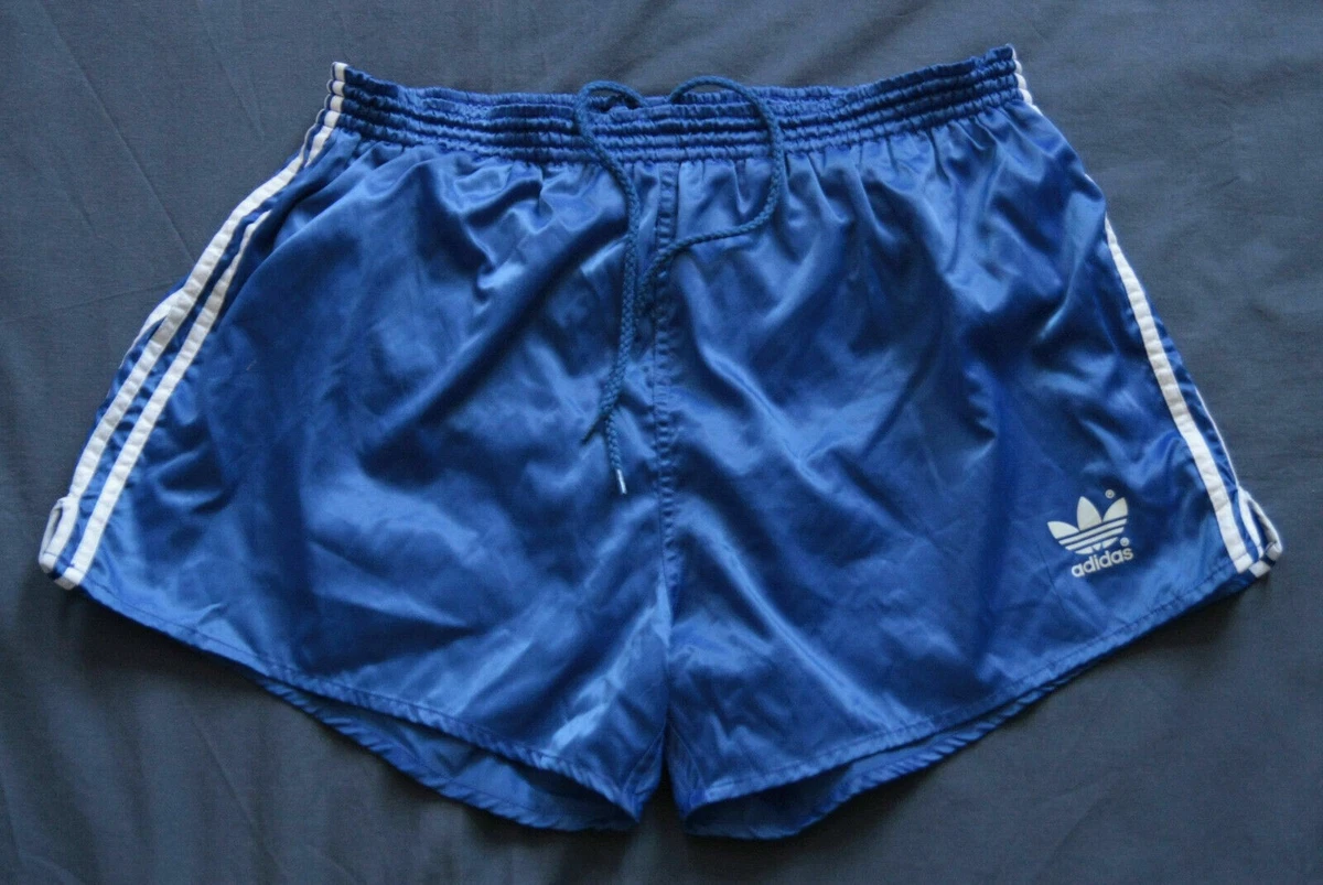 Short Vintage Nylon 90's Taille M Brillant – Noir, Sport Ou Maillot