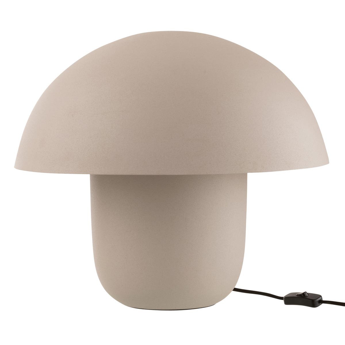 Lampe à poser en métal Merle 44cm grège luminaire de chevet design