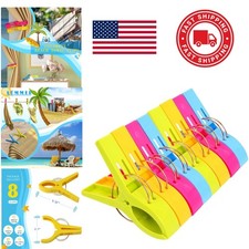 Cruise Essentials Beach Clips 8 Count Colorfu...