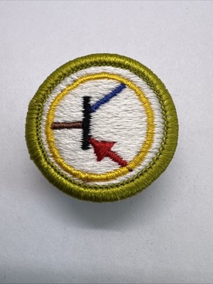 BSA Electronics Merit Badge Type H Plastic Back (1971 - 2002)