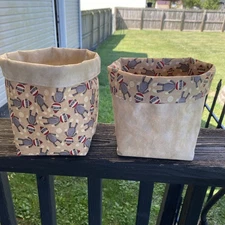 Handmade Fabric Storage Baskets organizers washable gift price is for one. 