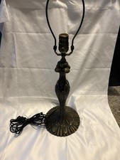 Vintage Base Dale Tiffany High Bronze Tiffany-Style Table Lamp