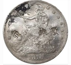 1876-CC Trade Silver Dollar PCGS AU Details T$1 Amazing Chopmarks!