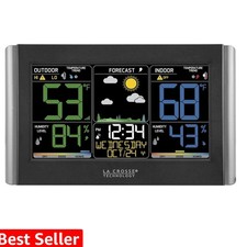 Weather Station with Customizable Alerts, Weather Forecast, Temperature, Dew ...