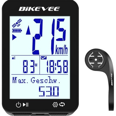 Fahrradcomputer GPS kabellos  2,4 Zoll Display 28H Akku