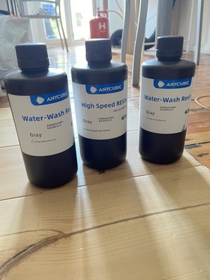 Resin 3Kg 1XHIGHSPEED 2x Water-wash. 3D Printer -Anycubic