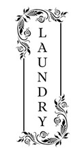 Laundry Decal Home Interior Room Sticker for Door Wall Glass. Free Shipping