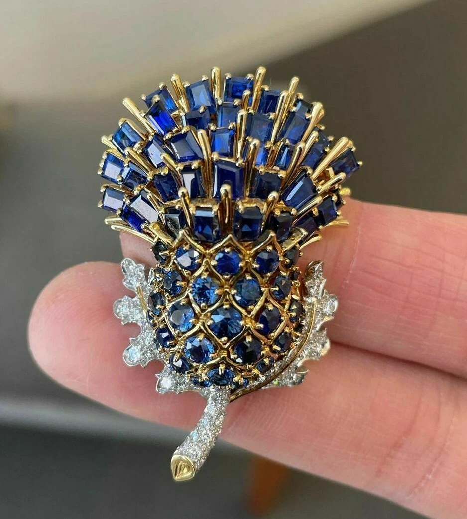 Cubic shop zirconia brooch