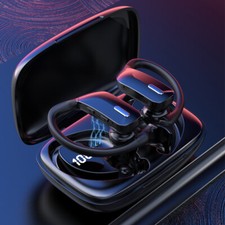 Bluetooth 5.0 Earbuds Wireless Earhooks TWS Stereo Deep Bass in-Ear Headphone US