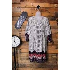 Collective Concepts women's multi patterned casual floral slip dress size Large