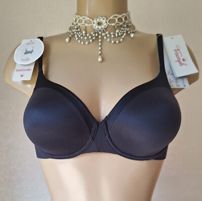 Triumph Body Make-up Soft Touch W Bra Size 34B Black 10193572