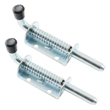 2 Pack 5 Inch Spring Loaded Latch Bolt Latch Pin Door Lock for Shed Gate Trailer