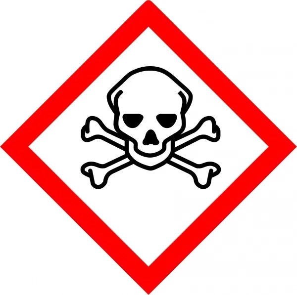 MARKENLOS GHS 06 Aufkleber giftig 30x30cm