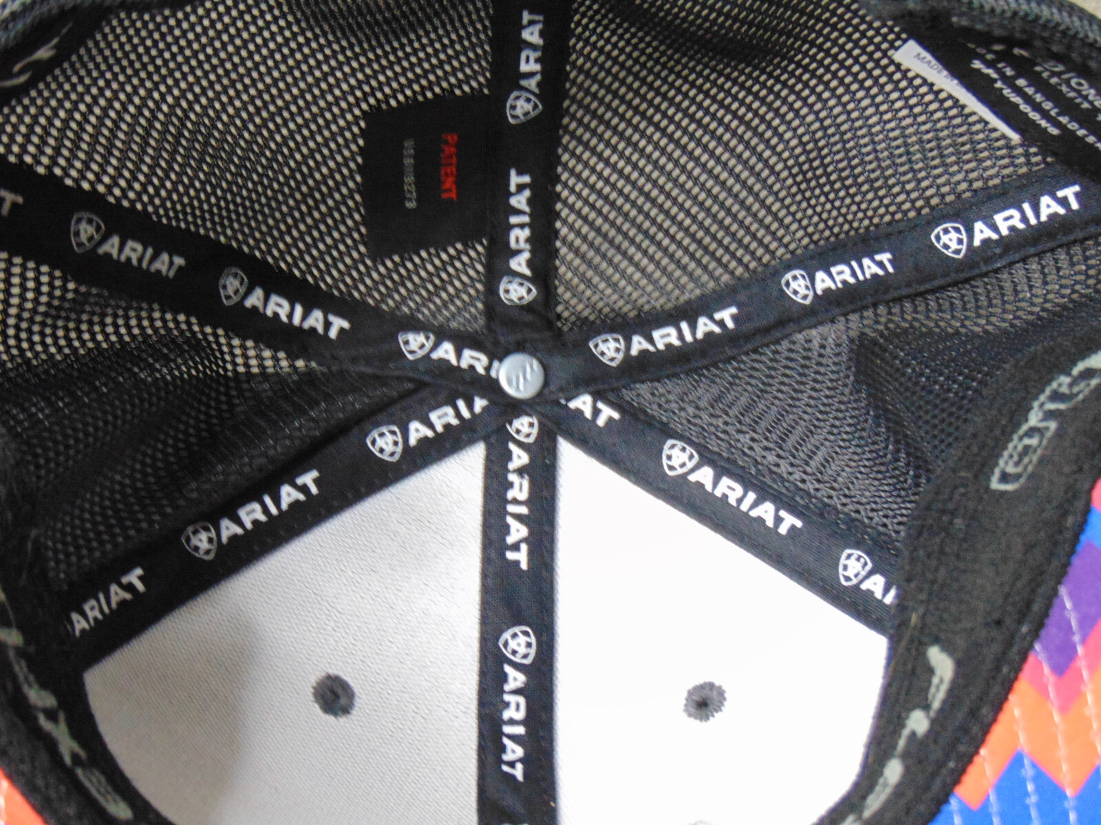 Ariat Fit Flex 110 Solid Corner Snapback Hat - Bl… - image 4