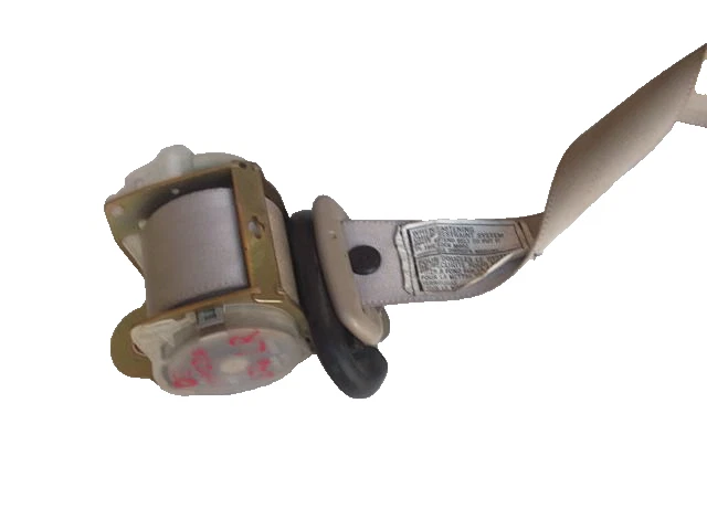 Cinturón de seguridad trasero izquierdo Mazda 626 2000-2002 retractor bronceado OEM Foto 2 de 3