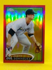 Matt Dominguez 2012 Topps Chrome RED REFRACTOR ROOKIE #159 ***15/25***