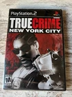 True Crime: New York City Black Label Sony PlayStation 2 PS2 Brand New Sealed