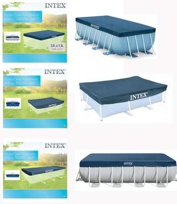 INTEX Abdeckplane Rectangular Frame Poolabdeckung Schutzplane Poolabdeckplane 