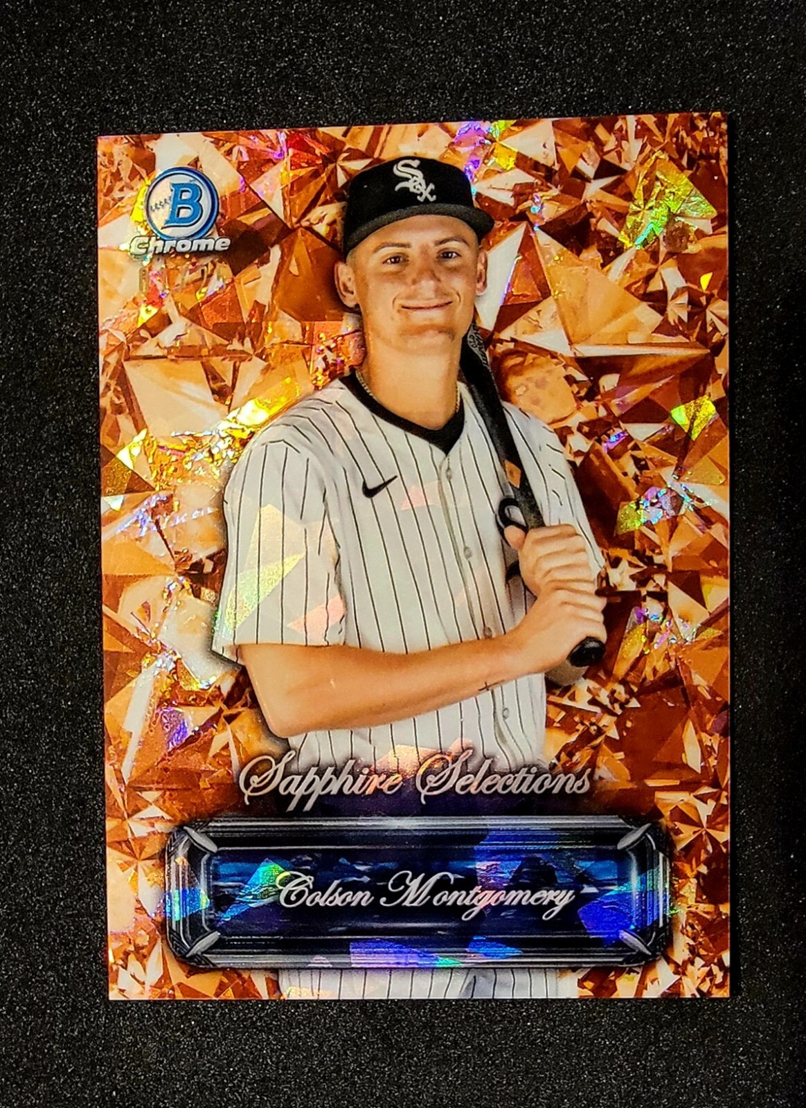 2024 Bowman Chrome Sapphire Colson Montgomery Sapphire Selections Orange #01/25