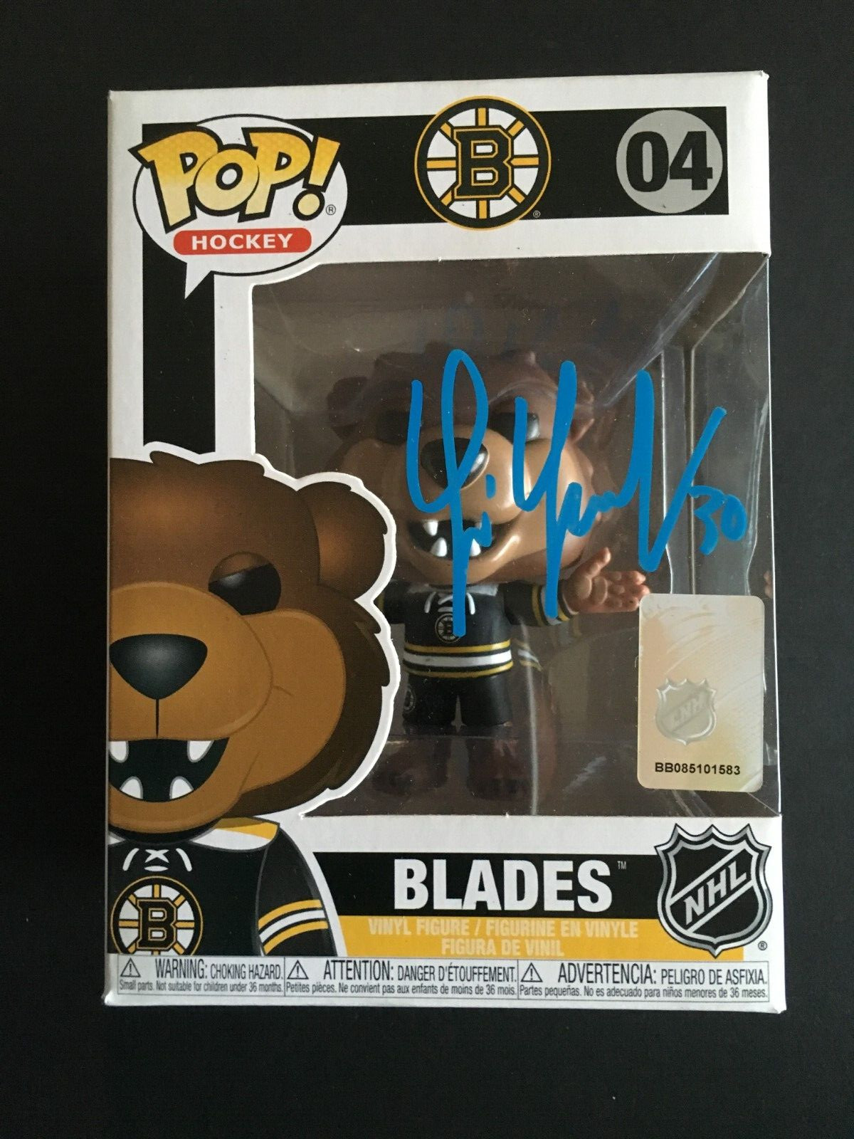 Tim Thomas Autographed &Quot;Blades&Quot; Bruins Funko Jsa Witness Authenticated