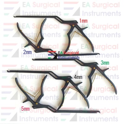 Kerrison Bayonet Bone Spine Rongeurs Set of 5 pcs Orthopedic Instruments German
