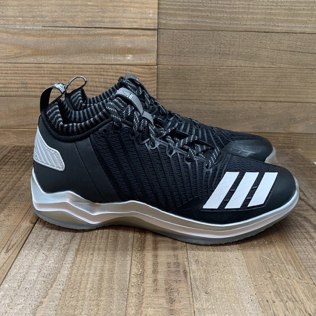 Adidas Mens Icon Trainer Baseball Shoes Black BY3300 High Top Laces 7 M New | eBay