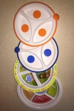 MUNCHKIN 4 Multi Color Baby Infant Kids Plates - Age 6 Month  Up Gently Used